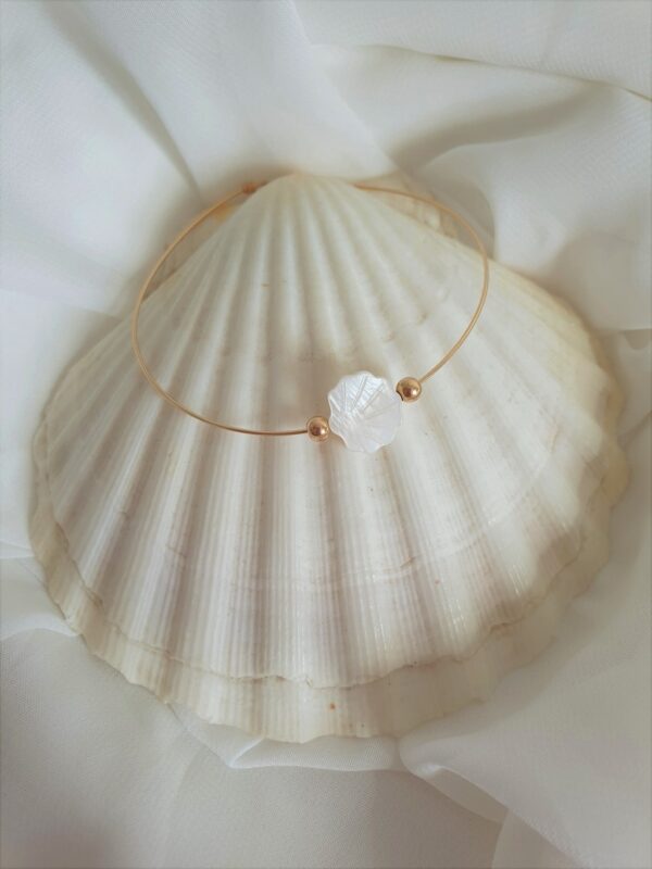 Bracelet Jonc Coquillage nacre – Image 2