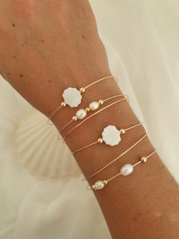 Bracelet Jonc Perles d'eau douce – Image 2