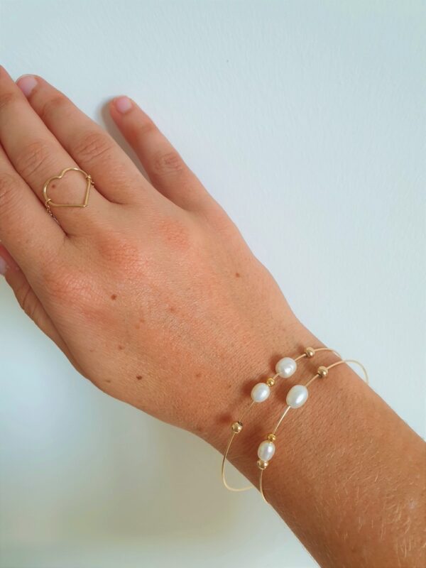 Bracelet Jonc Perles d'eau douce – Image 4