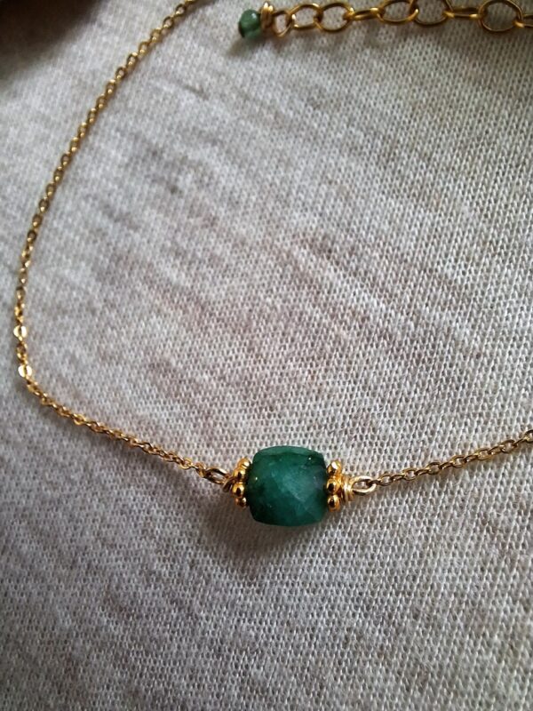 Bracelet chaîne ISLONA VERT EMERAUDE – Image 2