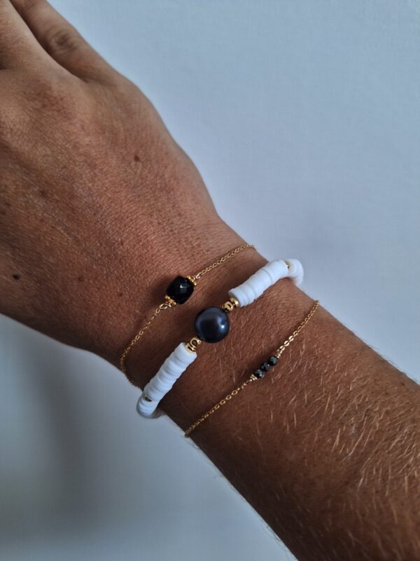 Bracelet chaîne ISLONA ONYX NOIR – Image 2