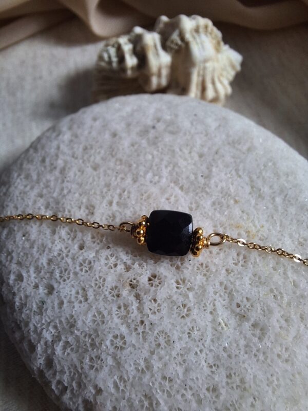 Bracelet chaîne ISLONA ONYX NOIR – Image 3