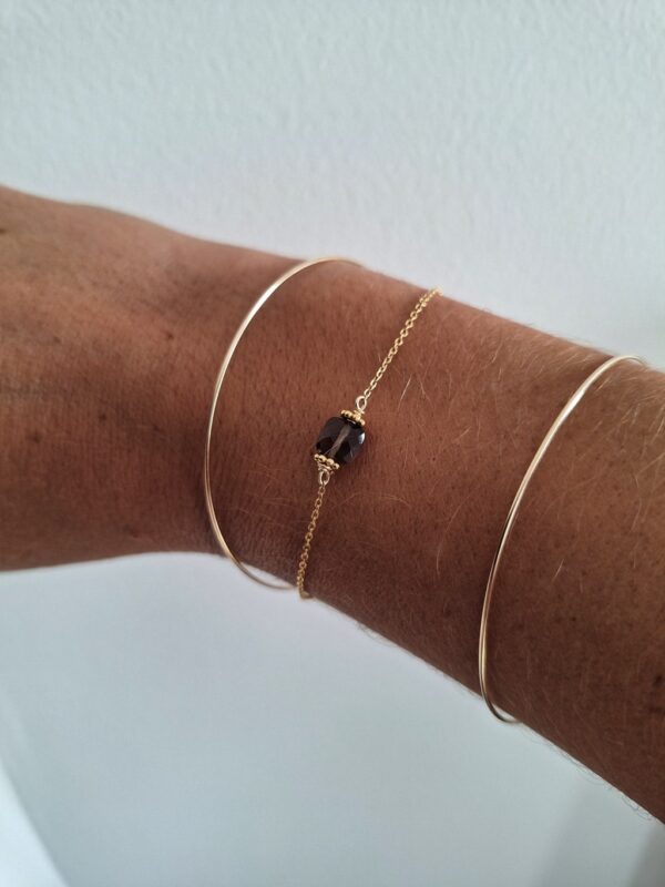 Bracelet chaîne ISLONA QUARTZ FUMÉ – Image 2