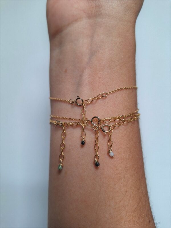 Bracelet chaîne ISLONA QUARTZ FUMÉ – Image 3