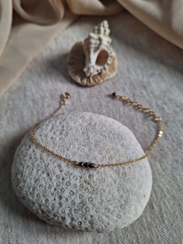 Bracelet chaîne <br>STONÏ PYRITE