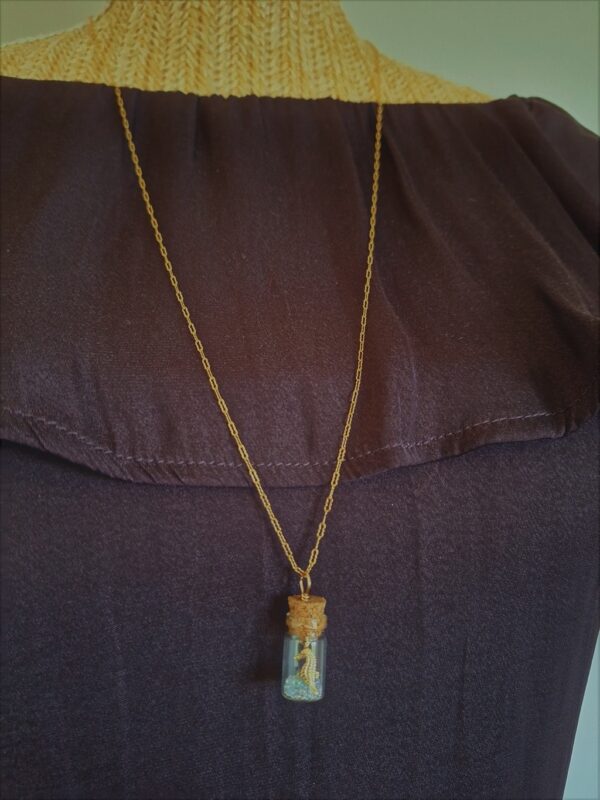 Collier chaîne <br>TRÉSOR HIPPOCAMPE – Image 2