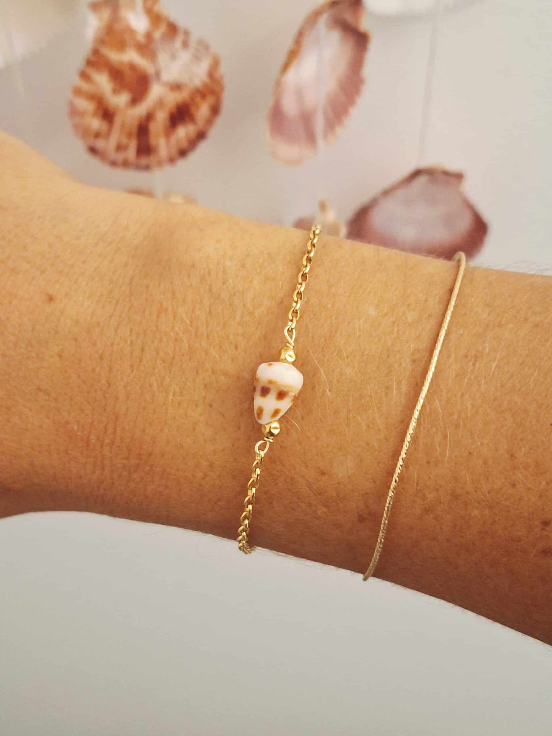 Bracelet chaîne NAUTILE tacheté – Image 2