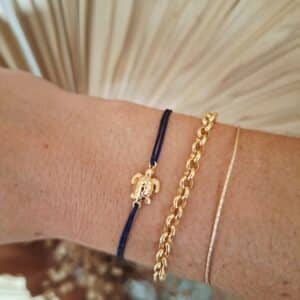 Bracelet cordon LUMINA tortue