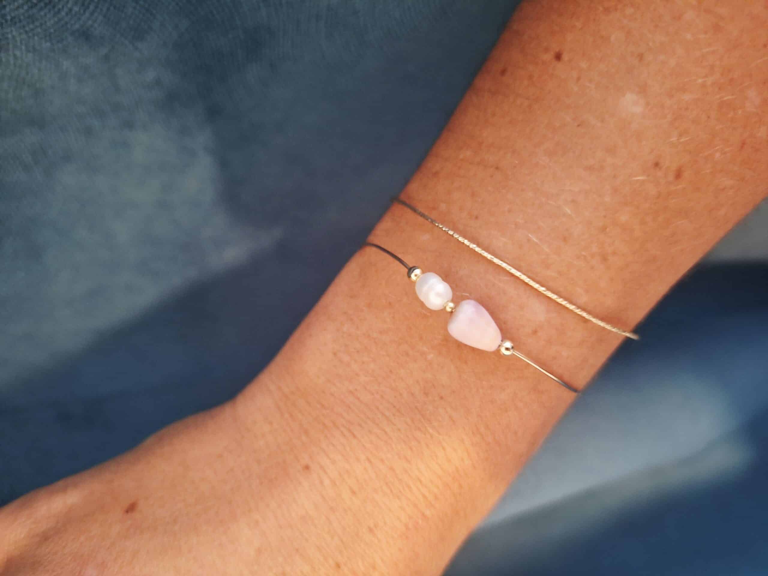 Bracelet jonc NAUTILE rose – Image 3