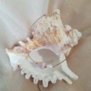 Bracelet jonc NAUTILE rose